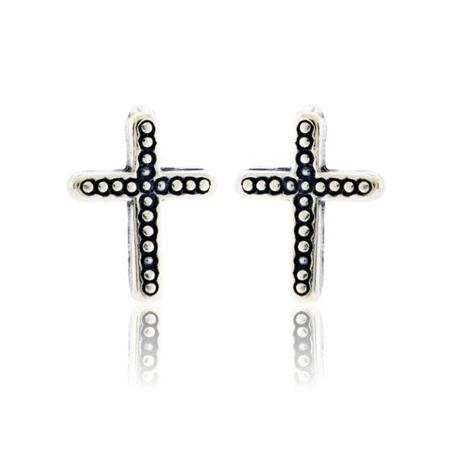 Sterling Silver Cross Post Earrings - Park City Jewelers