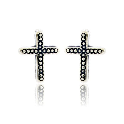Sterling Silver Cross Post Earrings - Park City Jewelers