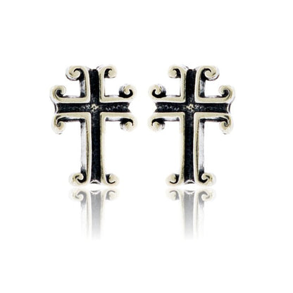 Sterling Silver Cross Post Earrings - Park City Jewelers