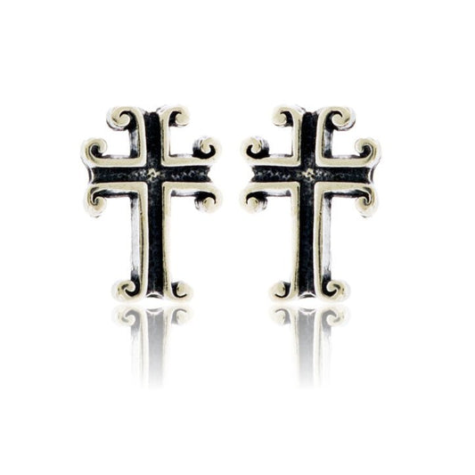 Sterling Silver Cross Post Earrings - Park City Jewelers