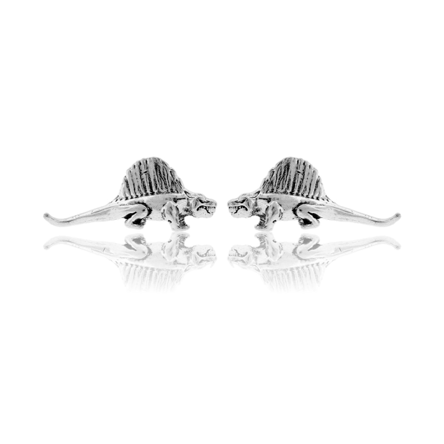 Sterling Silver Dinosaur Post Earrings - Park City Jewelers