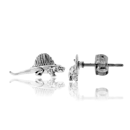 Sterling Silver Dinosaur Post Earrings - Park City Jewelers