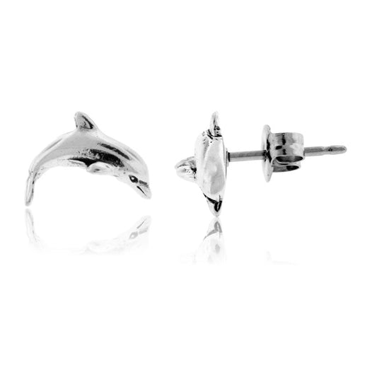 Sterling Silver Dolphin Post Earrings - Park City Jewelers