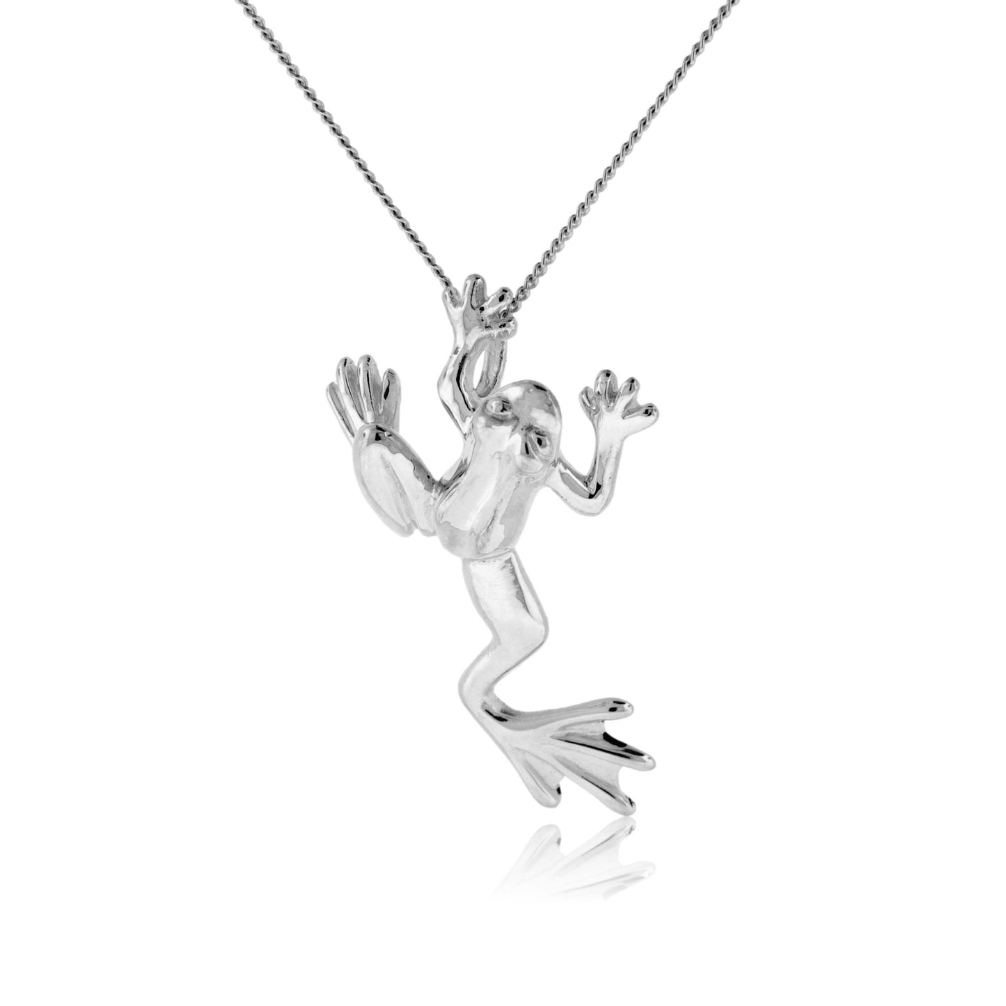 Sterling Silver Frog Pendant - Park City Jewelers