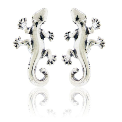 Sterling Silver Gecko Post Earrings - Park City Jewelers