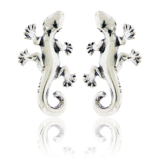 Sterling Silver Gecko Post Earrings - Park City Jewelers