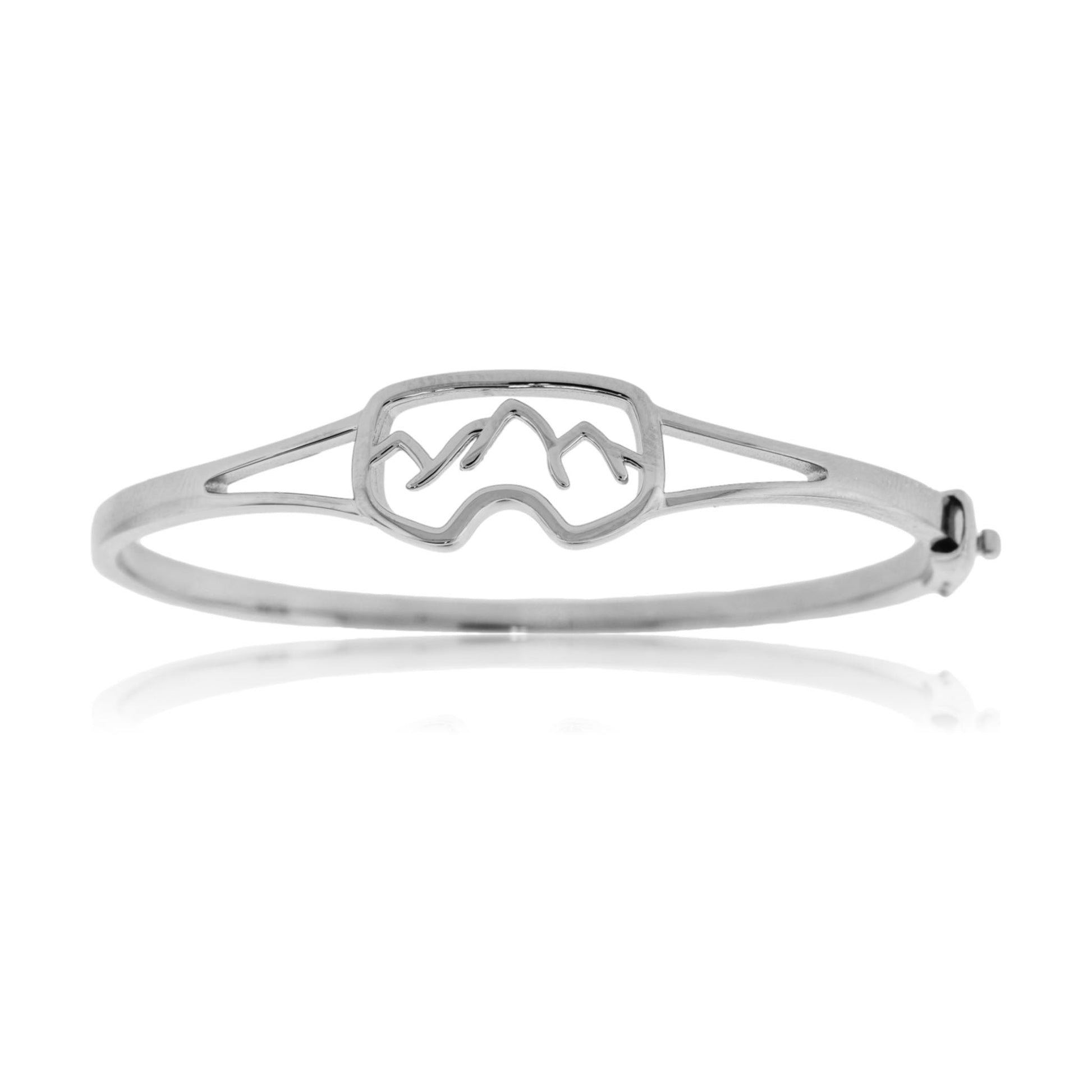 Sterling Silver Goggle Bangle Bracelet - Park City Jewelers