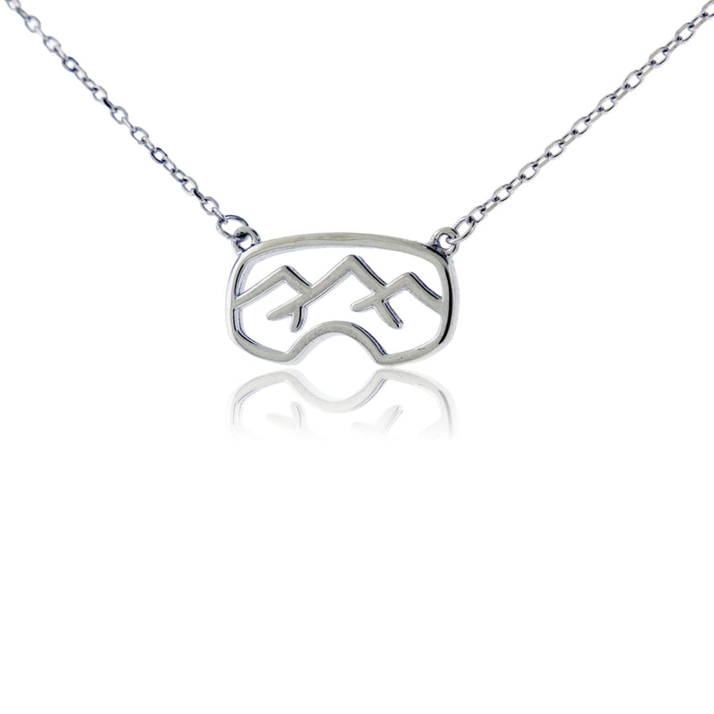 Sterling Silver Goggle Necklace - Park City Jewelers