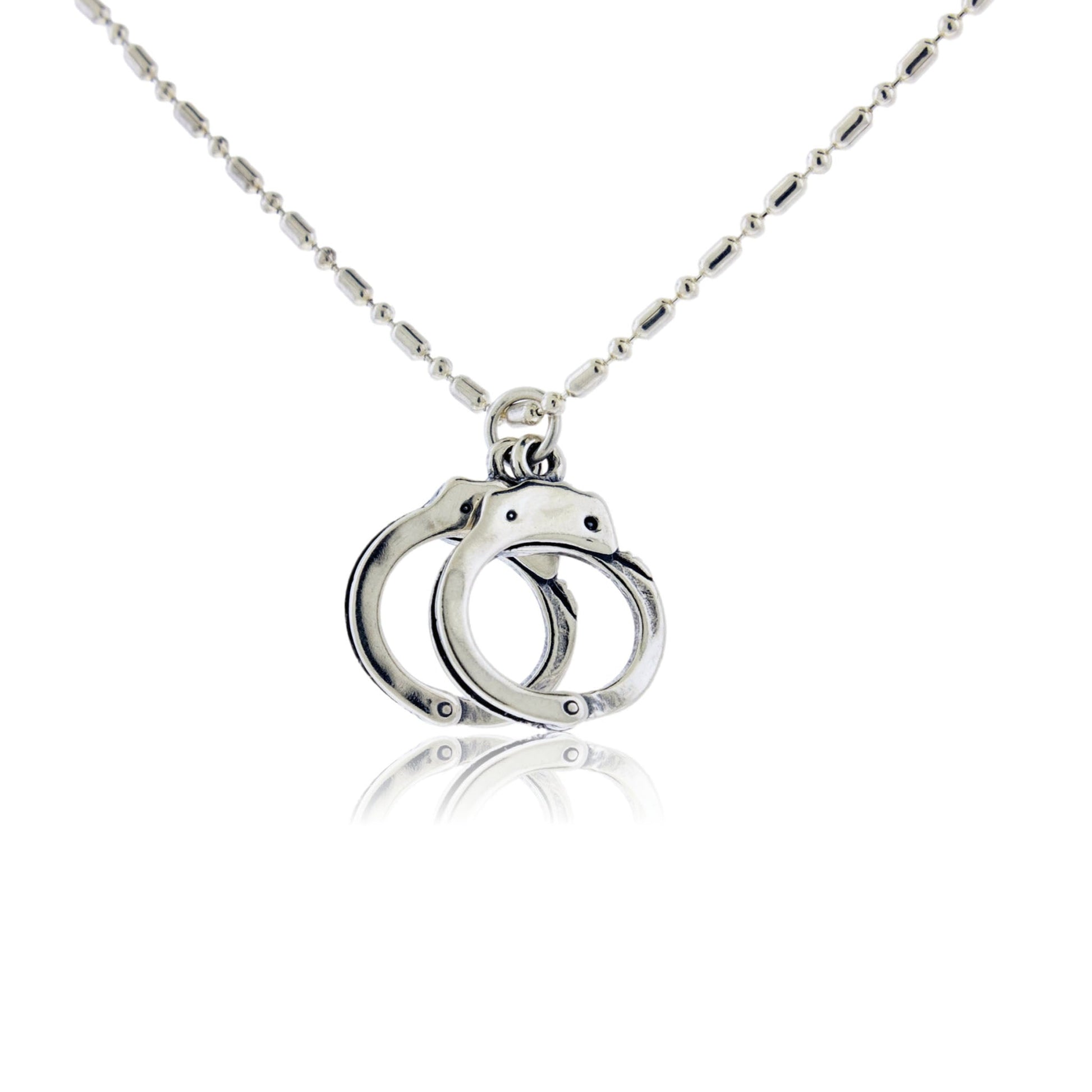 Sterling Silver Handcuff Pendant - Park City Jewelers