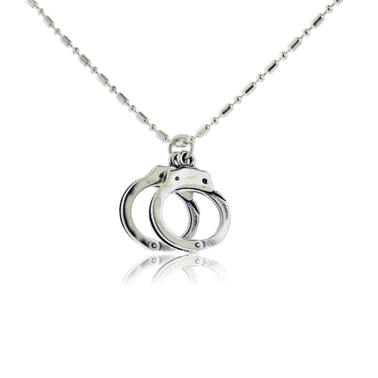 Sterling Silver Handcuff Pendant - Park City Jewelers