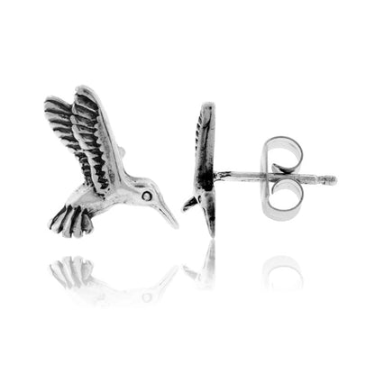Sterling Silver Hummingbird Post Earrings - Park City Jewelers