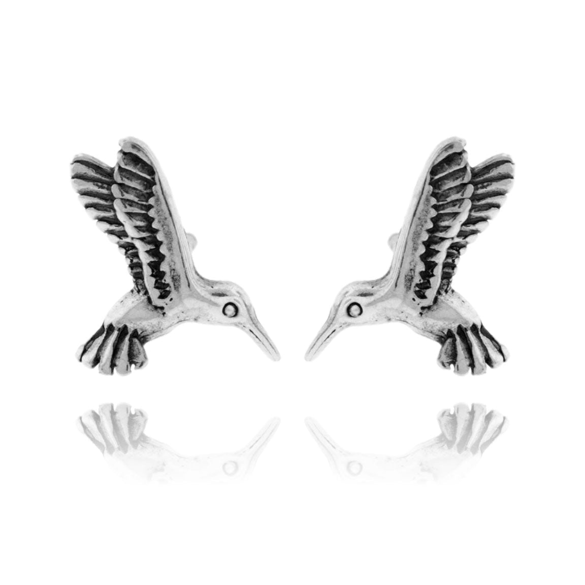 Sterling Silver Hummingbird Post Earrings - Park City Jewelers