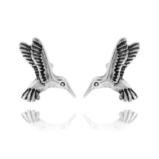 Sterling Silver Hummingbird Post Earrings - Park City Jewelers