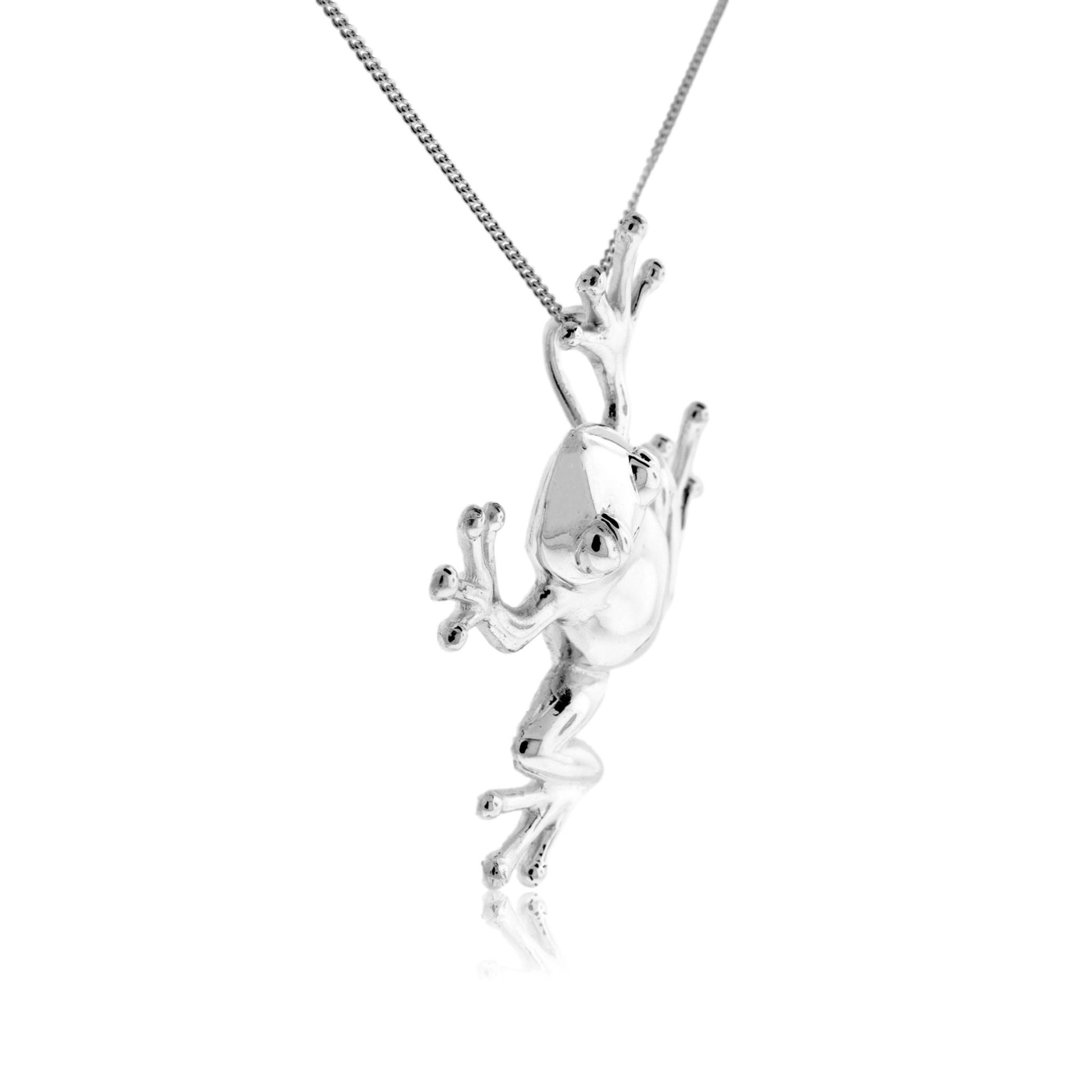 Sterling Silver Large Frog Pendant - Park City Jewelers