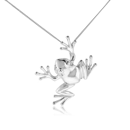Sterling Silver Large Frog Pendant - Park City Jewelers