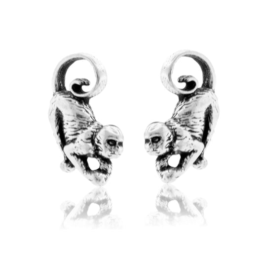 Sterling Silver Monkey Post Earrings - Park City Jewelers