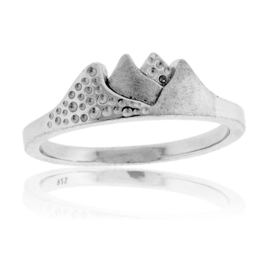 Sterling Silver Mountain Silhouette Ring - Park City Jewelers