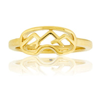 Sterling Silver or Gold Goggles Ring - Park City Jewelers