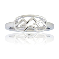 Sterling Silver or Gold Goggles Ring - Park City Jewelers