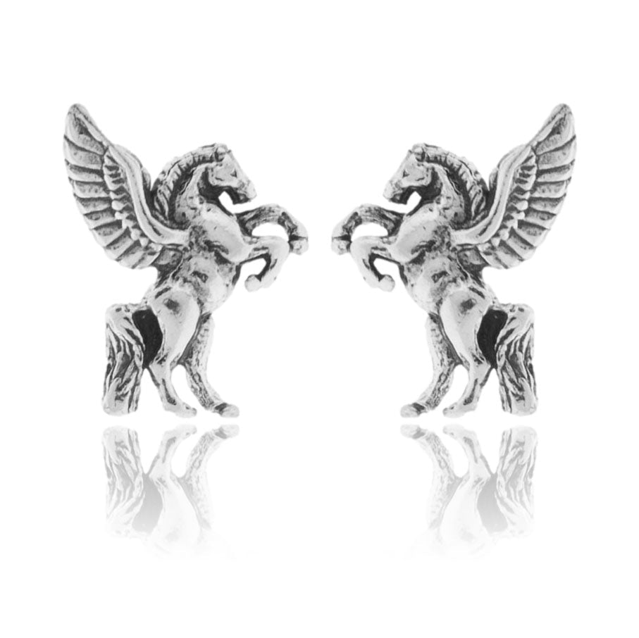 Sterling Silver Pegasus Post Earrings - Park City Jewelers