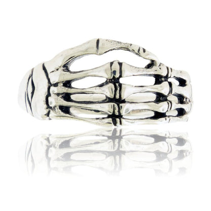 Sterling Silver Skeleton Hand Ring - Park City Jewelers