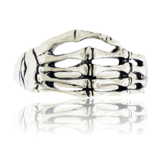 Sterling Silver Skeleton Hand Ring - Park City Jewelers