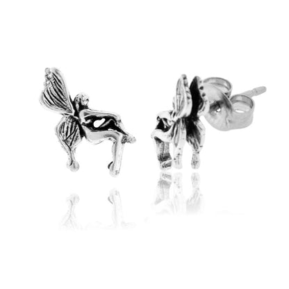 Sterling Silver Small Fairy Post Earrings - Park City Jewelers