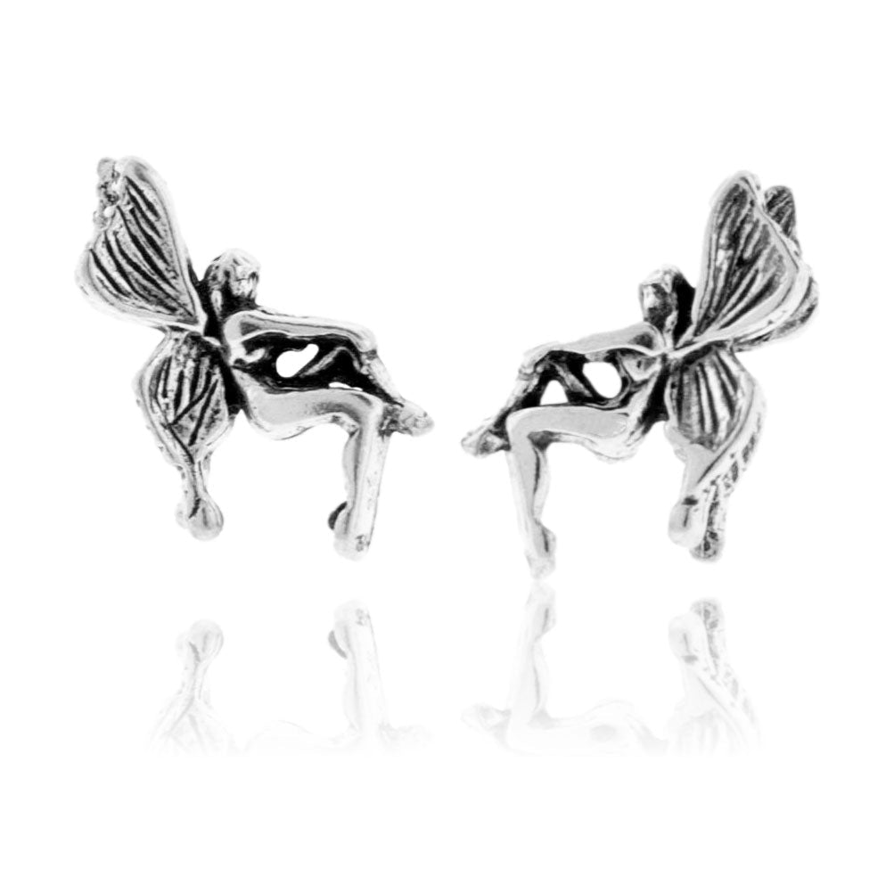 Sterling Silver Small Fairy Post Earrings - Park City Jewelers