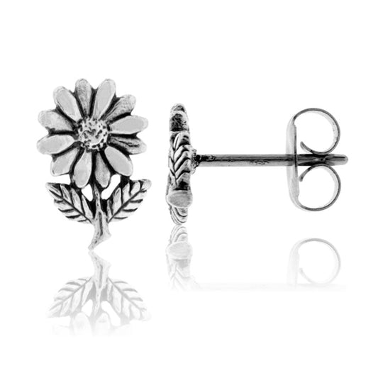 Sterling Silver Sunflower Earrings - Park City Jewelers