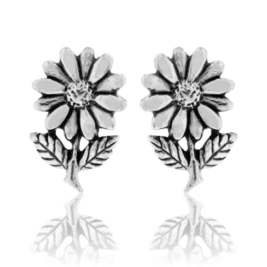 Sterling Silver Sunflower Earrings - Park City Jewelers