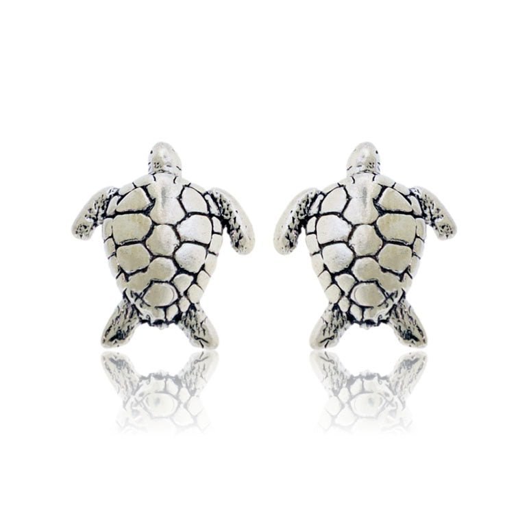 Sterling Silver Turtle Post Earrings - Park City Jewelers