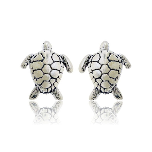Sterling Silver Turtle Post Earrings - Park City Jewelers