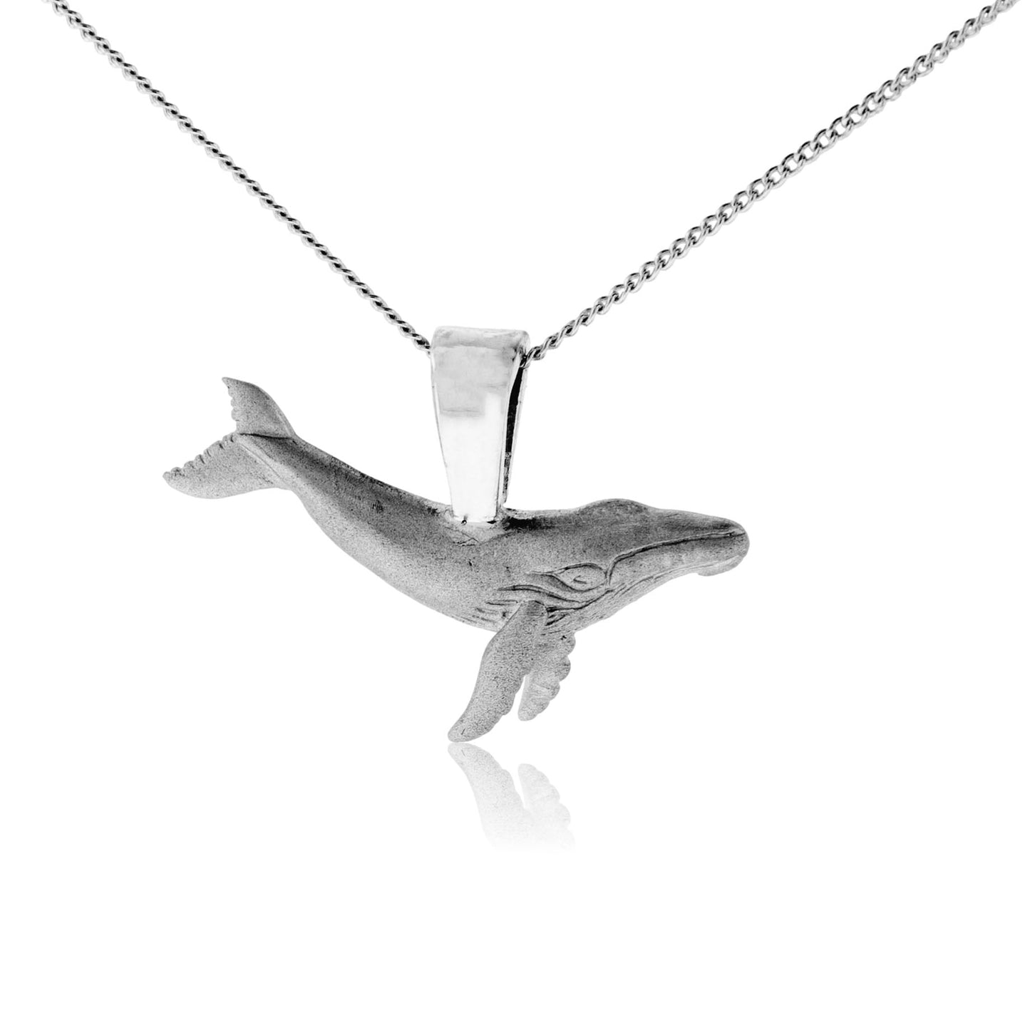 Sterling Silver Whale Pendant - Park City Jewelers