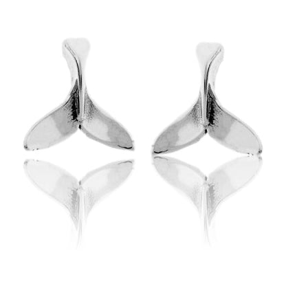 Sterling Silver Whale Tail Earrings - Park City Jewelers
