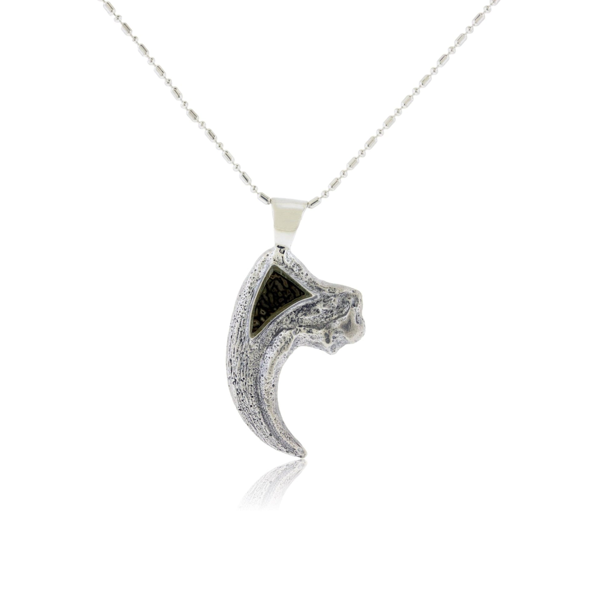 T Rex Claw with Dinosaur Bone Inlay Pendant - Park City Jewelers