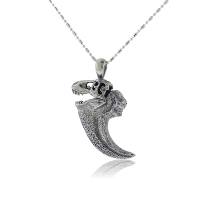 T Rex Claw with Dinosaur Skull Pendant - Park City Jewelers