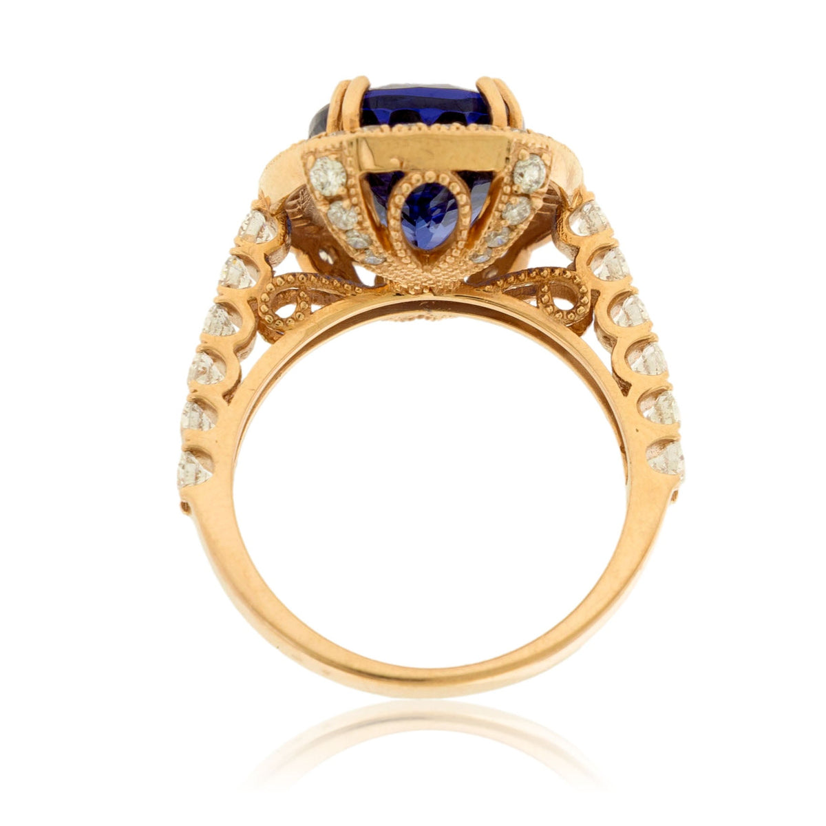 Tanzanite and Diamond Accented Ring - Park City Jewelers