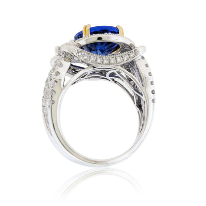 Tanzanite and Diamond Accented Ring - Park City Jewelers