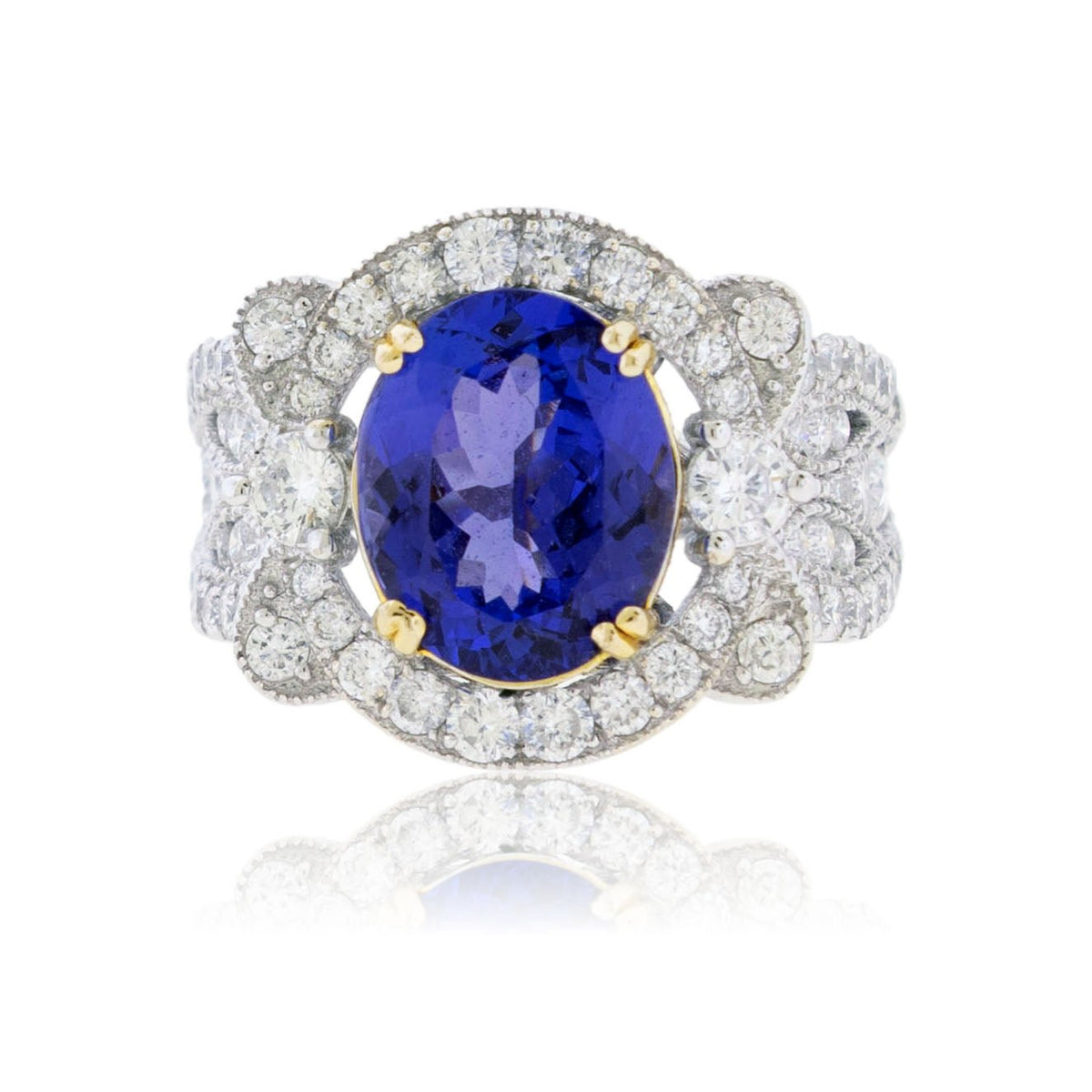 Tanzanite and Diamond Accented Ring - Park City Jewelers