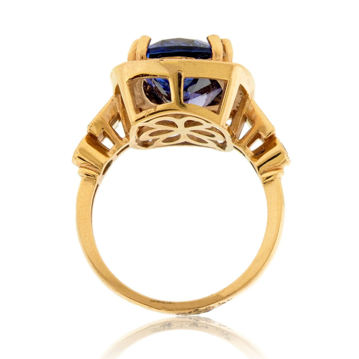 Tanzanite and Diamond Accented Ring - Park City Jewelers