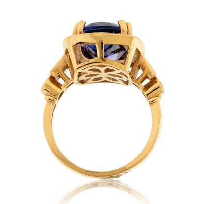 Tanzanite and Diamond Accented Ring - Park City Jewelers