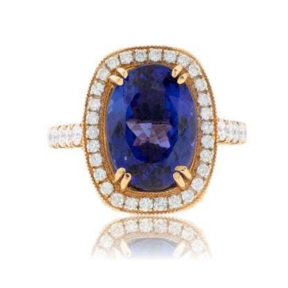 Tanzanite and Diamond Accented Ring - Park City Jewelers