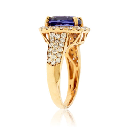 Tanzanite and Diamond Accented Ring - Park City Jewelers