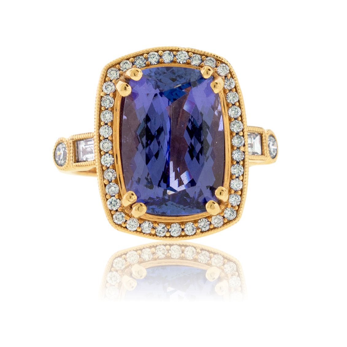 Tanzanite and Diamond Accented Ring - Park City Jewelers