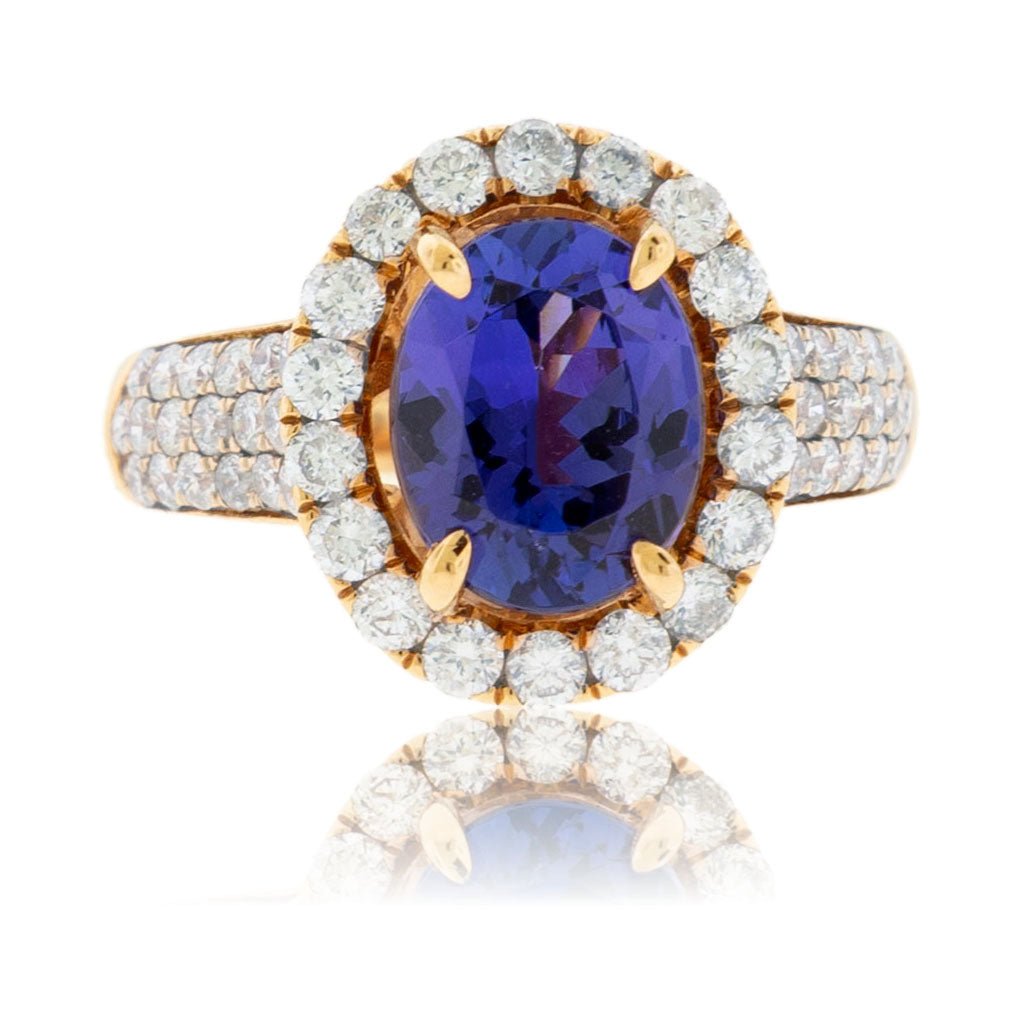 Tanzanite and Diamond Accented Ring - Park City Jewelers