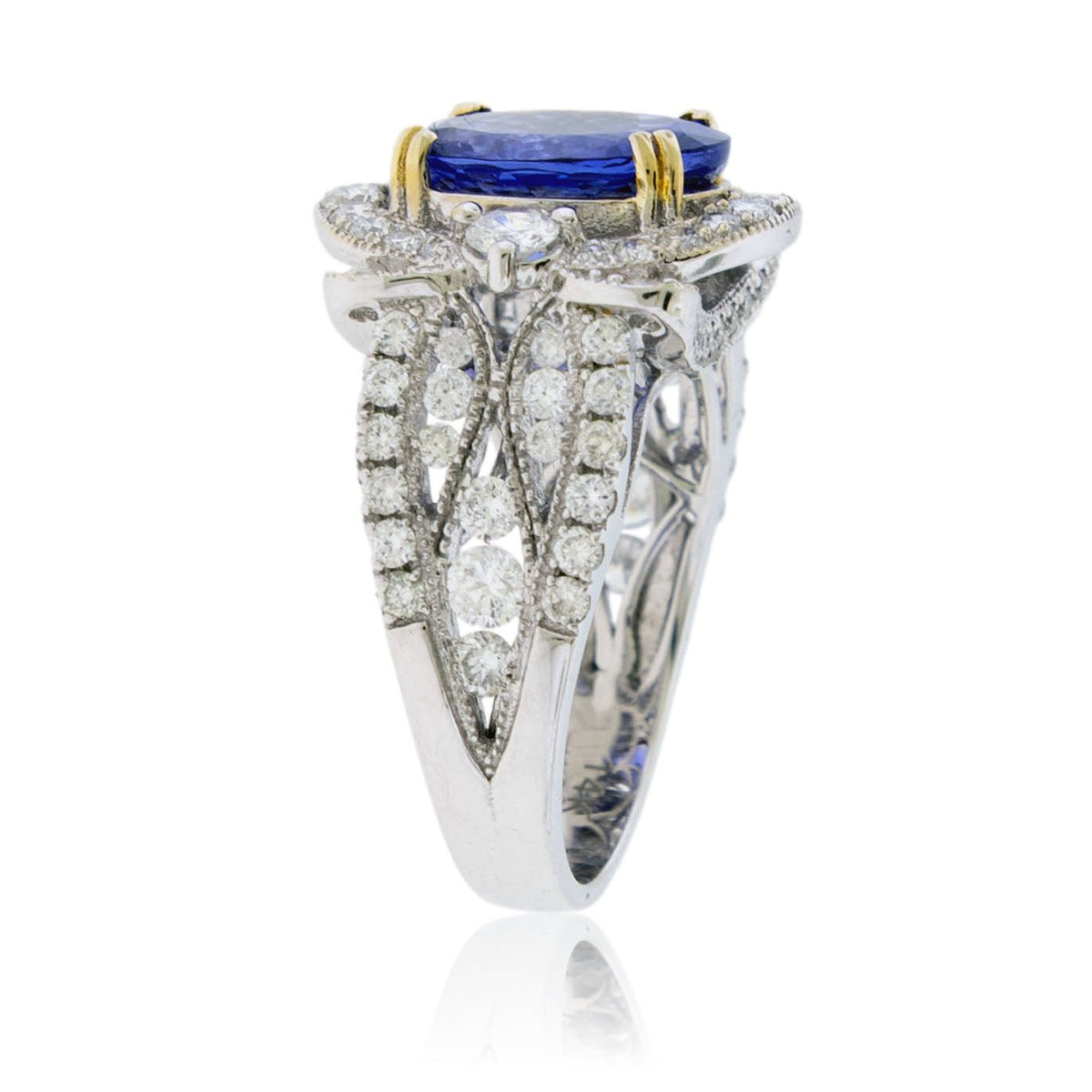 Tanzanite and Diamond Accented Ring - Park City Jewelers