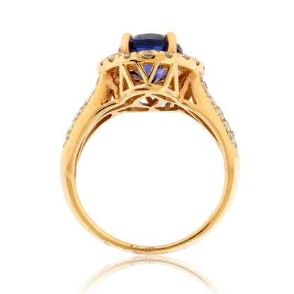 Tanzanite and Diamond Accented Ring - Park City Jewelers