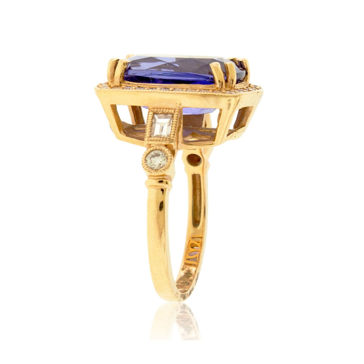 Tanzanite and Diamond Accented Ring - Park City Jewelers