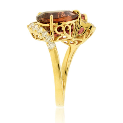 Tourmaline and Diamond Ring - Park City Jewelers