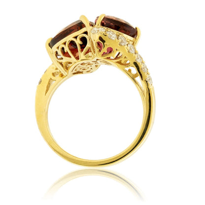 Tourmaline and Diamond Ring - Park City Jewelers